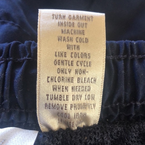 Studio Works navy blue pull on lined side stripe athletic leisure pants M - Picture 9 of 10